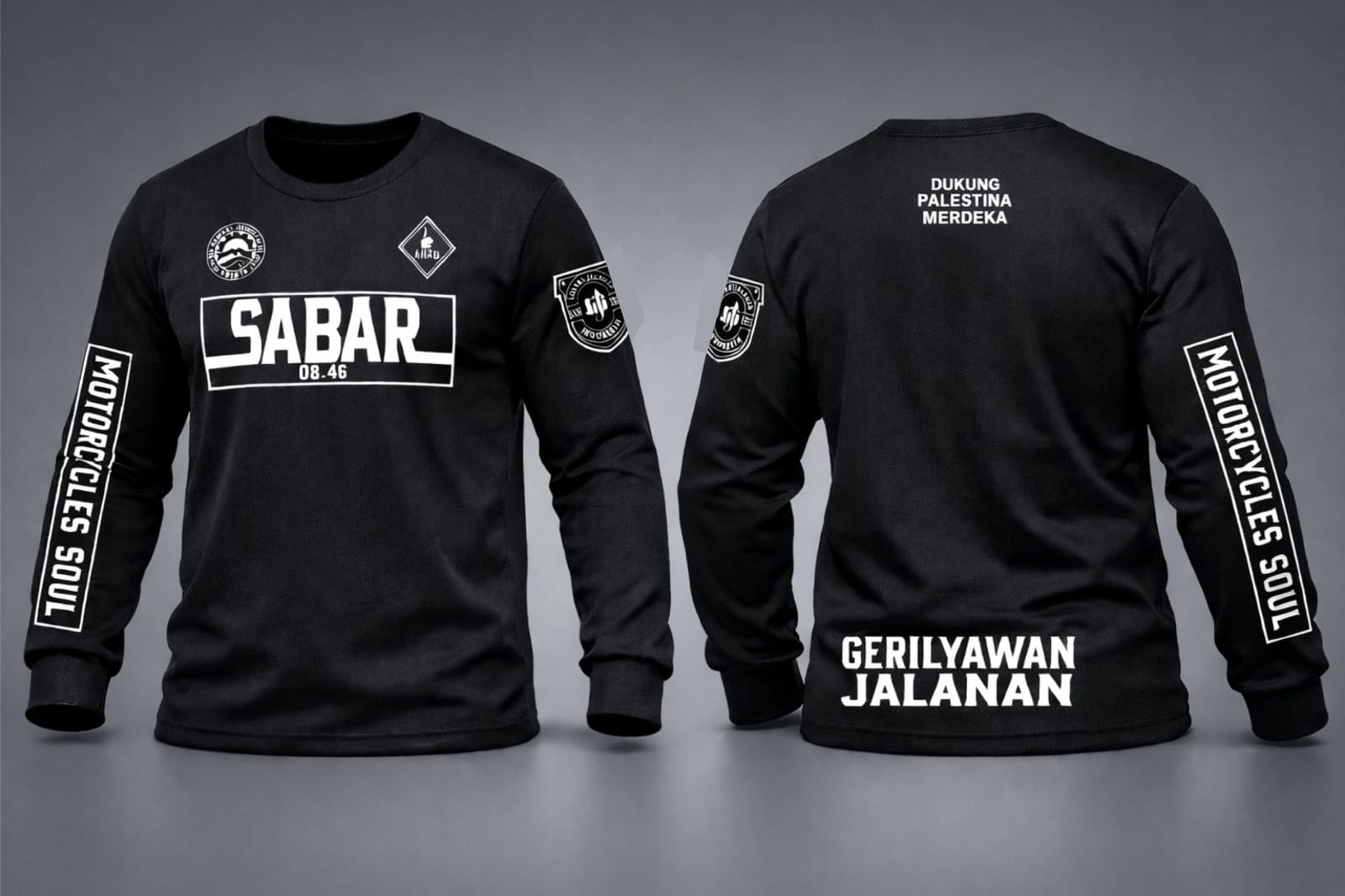 Kaos Lengan Panjang Distro
